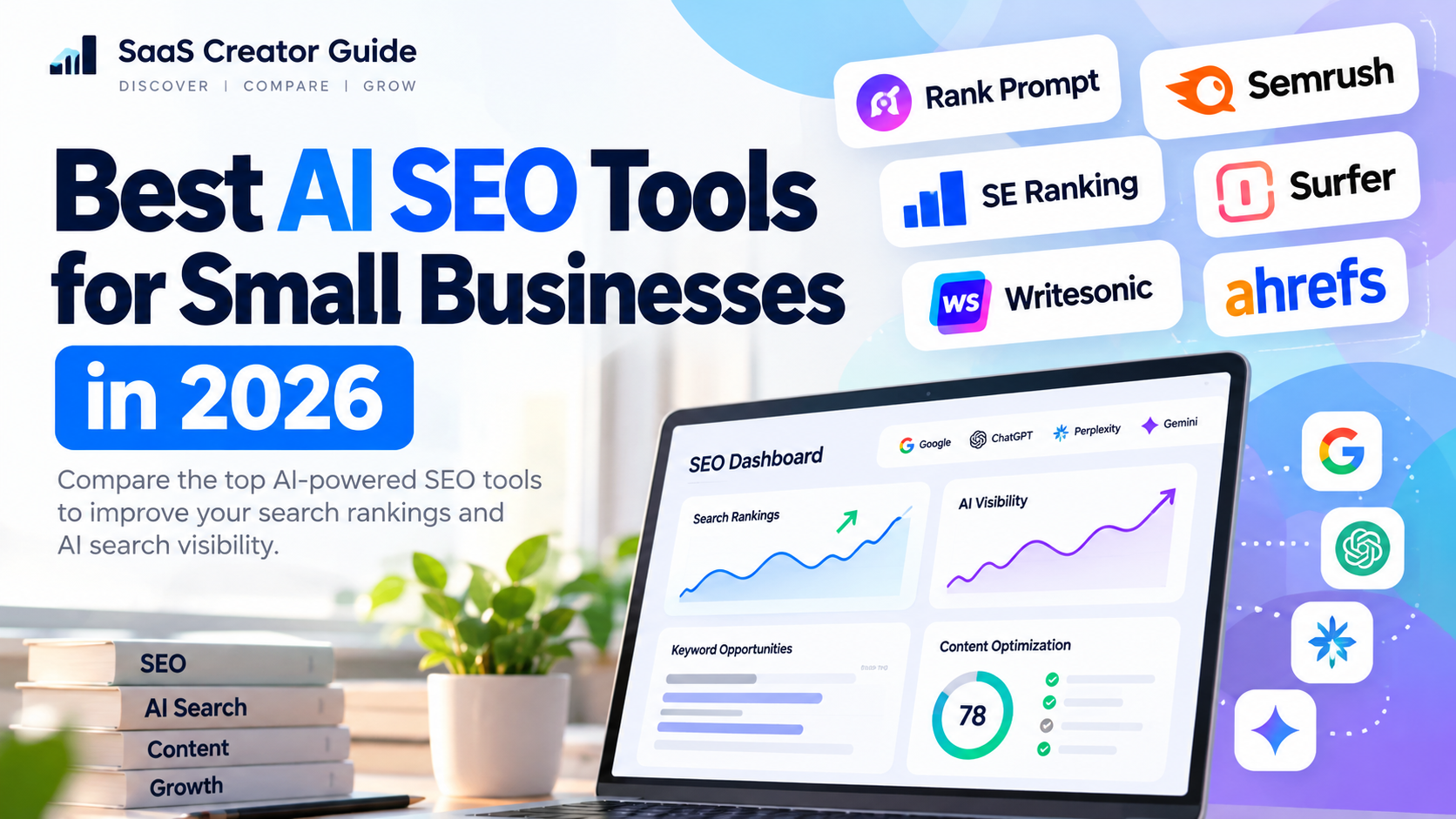 Best AI SEO tools for small businesses in 2026